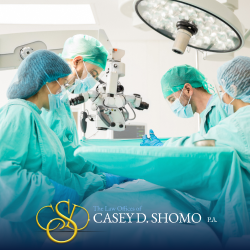 Surgeons performing operation in hospital