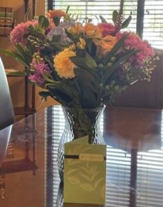 Thank you bouquet from a satisfied client