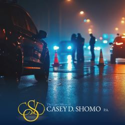 The scene of a drunk driving accident in Palm Beach Gardens, FL